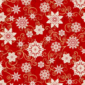 Falling Snowflakes Black - Frozen Melodies - 108 Cotton Wide Back Quilt  Fabric