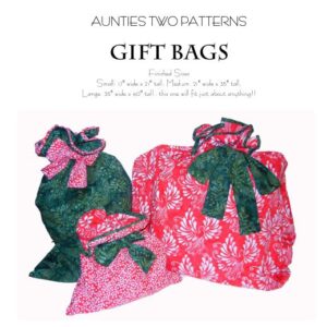 Gift Bags Pattern Courtesy of Aunties Too
