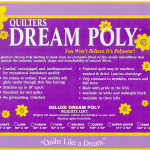 Quilters Dream Deluxe, Weighty Loft White Poly Batting