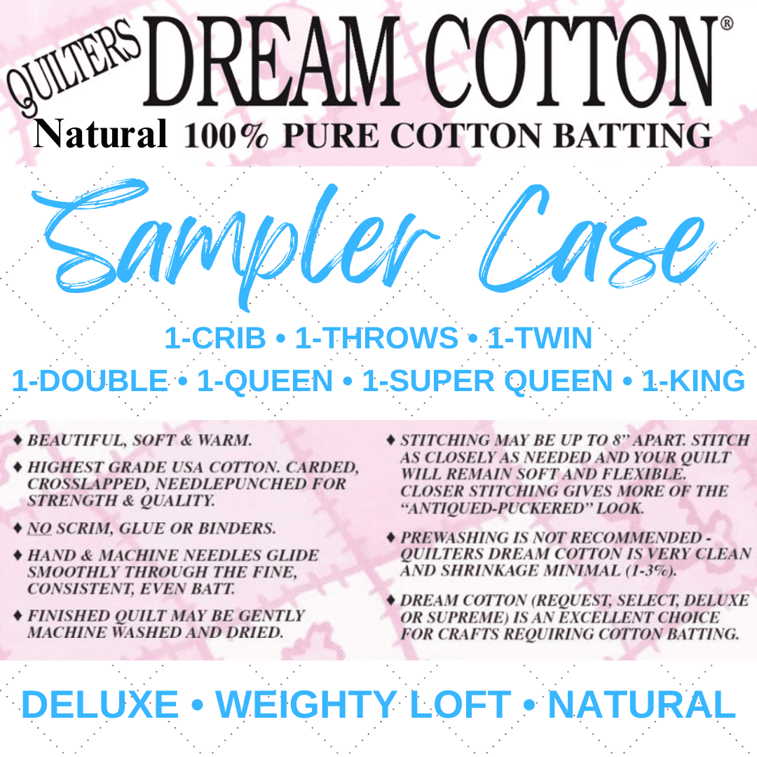 Quilters Dream Cotton Deluxe Natural, Weighty Loft Batting