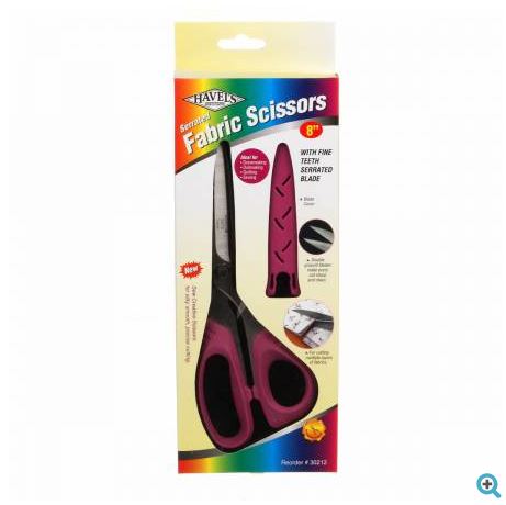 KAI 8in Micro Serrated Patchwork Scissors