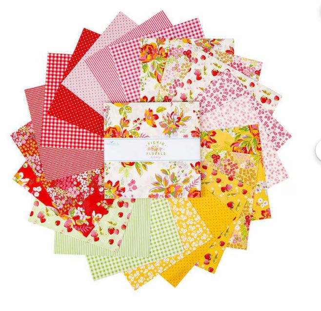 Riley Blake Designs, Picnic Florals Fat Quarter Bundle FQ-14610-21 ...