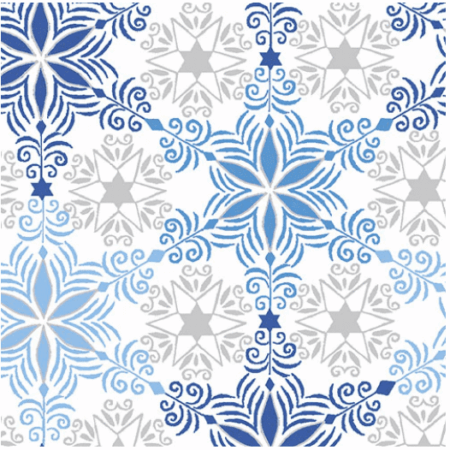 Paintbrush Studio Blue Holiday Snowflakes
