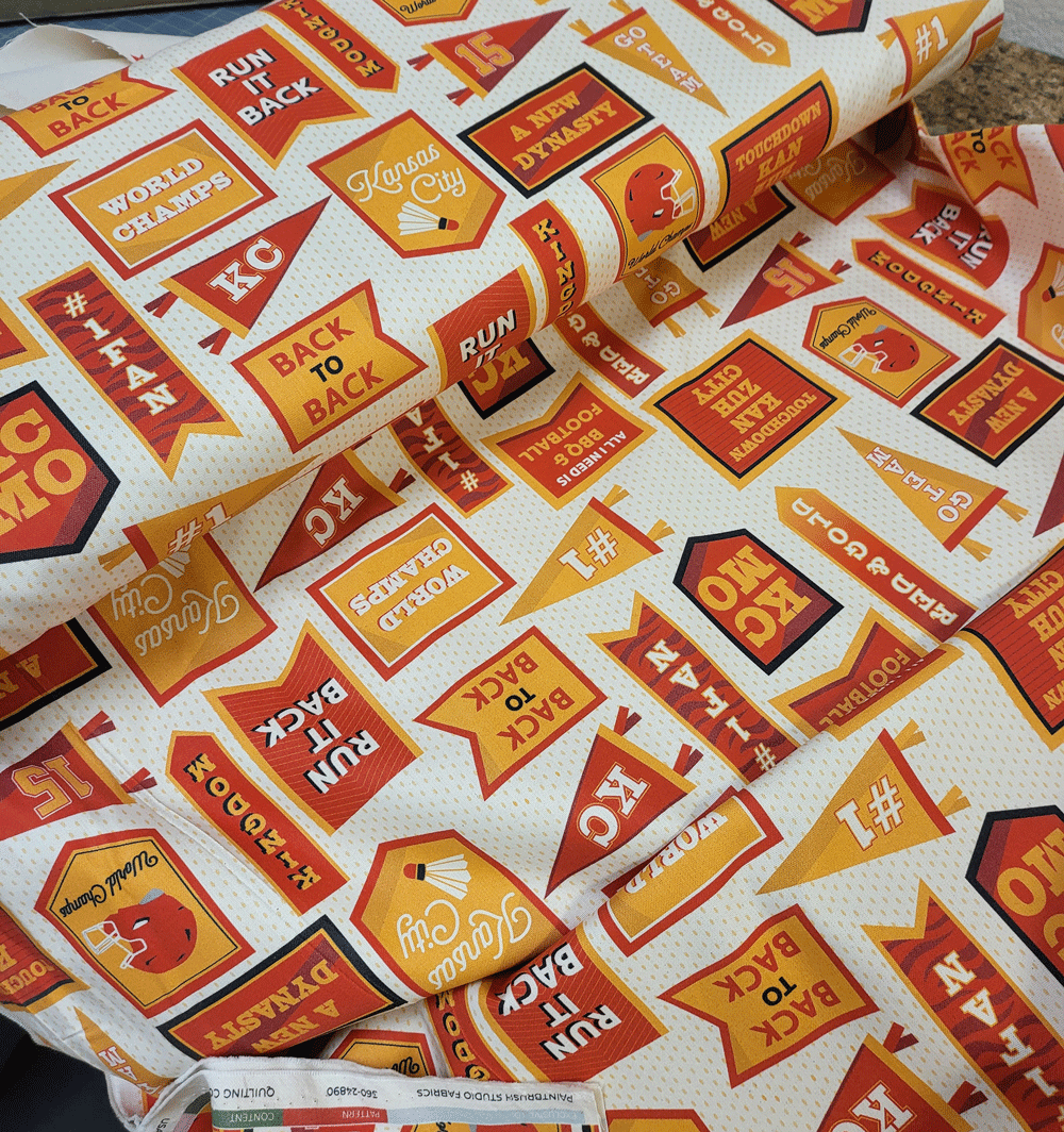 Paintbrush Studios KC Chiefs Pennant Flags Canvas #360-4890