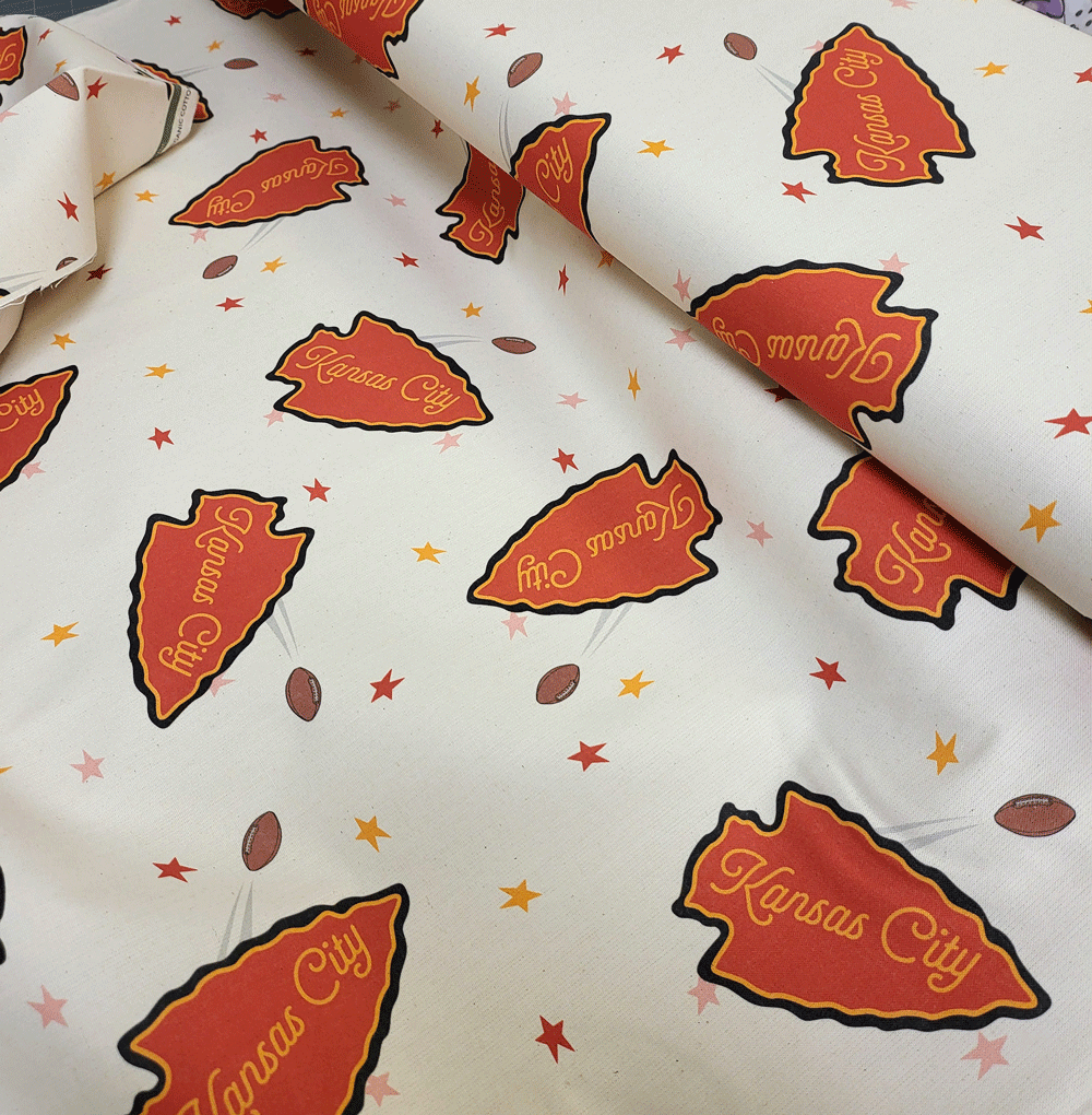 Paintbrush Studios KC Chiefs Spirit Organic Cotton Canvas 360-4859