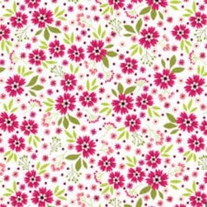 Benartex Among the Wildflowers Poppies Berry #17101-26