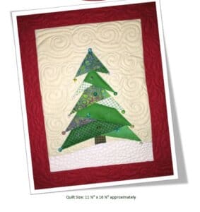 Christmas Tree Mini Quilt Free Pattern - Dianne Sews and More