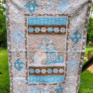 I Love SN Gnomies Flannel 48.5" x 65.5" Quilt Kit DSM-721