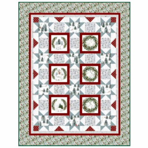 Studio E Winter White Forest Animals 65" x 83" Quilt Kit #DSM-722