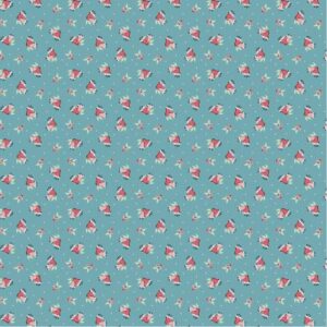 Poppie Cotton Frost and Flurry Berries & Bells Blue #FL25617