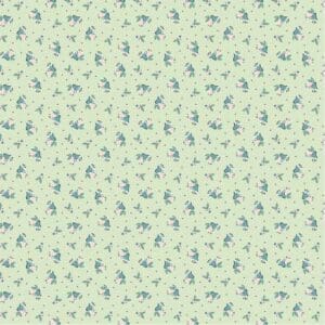 Poppie Cotton Frost and Flurry Mint Berries & Bells #FL25615