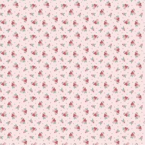 Poppie Cotton Frost and Flurry Pink Berries & Bells #FL25616