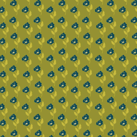 Riley Blake Feed My Soul Flowers #C14552-Olive