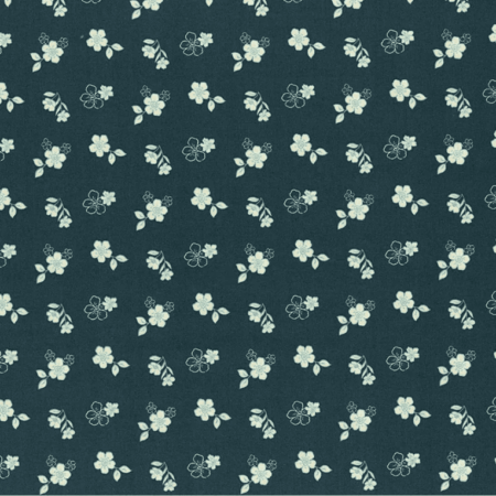 Riley Blake Feed My Soul Tossed Floral #C14553-Navy