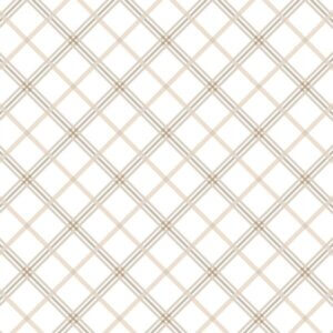 Maywood Studio Kimberbell Basics Bias Plaid Cream/Taupe #MAS8262-E