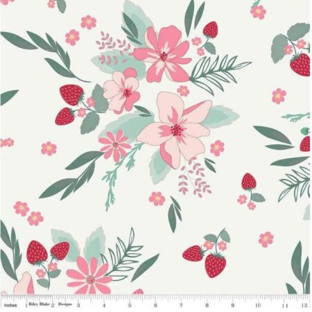 Riley Berry Market Floral 108-Wide WB15749-Sand Dollar