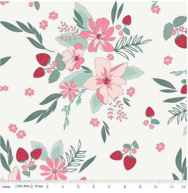 Riley Berry Market Floral 108-Wide WB15749-Sand Dollar