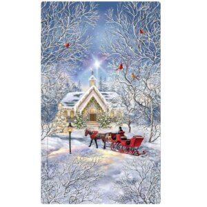 TIMELESS TREASURES WINTER BLESSING CHAPEL PANEL