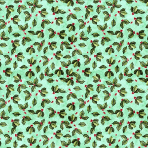 QT Wonderful Christmastime Holly Toss Pistachio 2600-30340-H