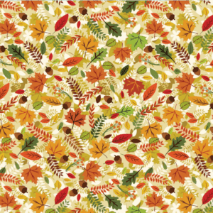 Benartex Gather Together Autumn Leaves Cream #14464-07