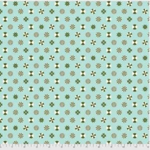 Tula Pink Holiday Homies Peppermint Stars Pine Fresh