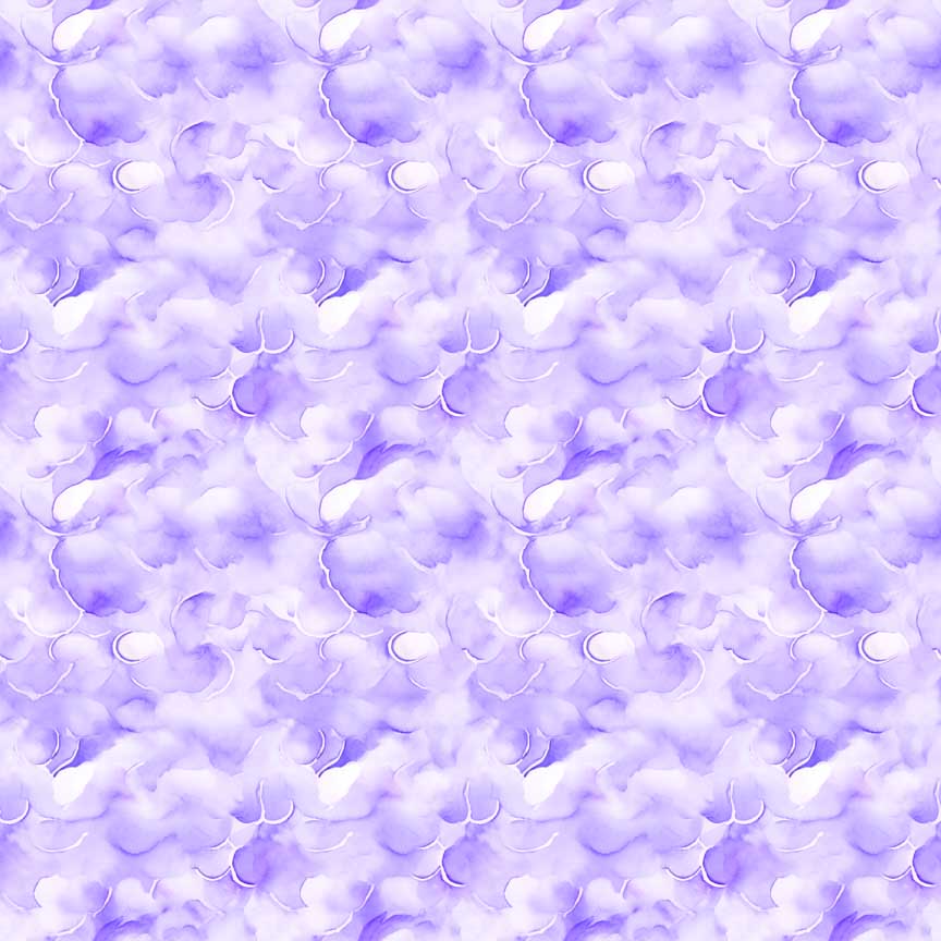 QT Fabrics Oh the Places Clouds Lt Amethyst 2600-30670-L