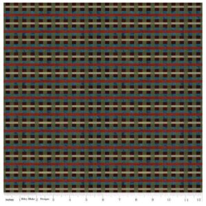 Riley Blake Up on the Housetop Midnight Plaid C14735-MIDNIGHT