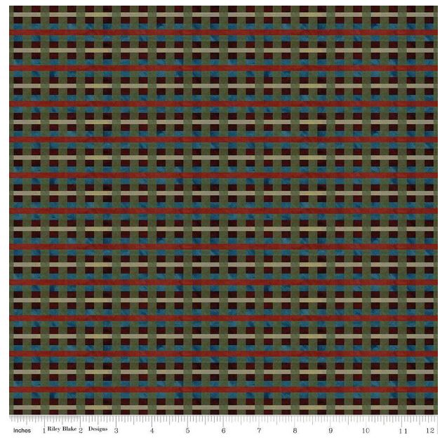 Riley Blake Up on the Housetop Midnight Plaid C14735-MIDNIGHT