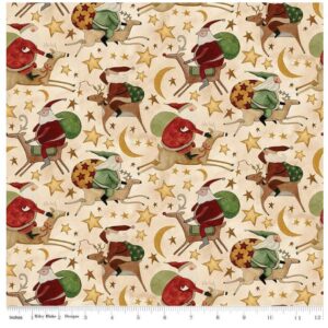 Riley Blake Up on the Housetop Snowflake Rides C14732-SNOWFLAKE