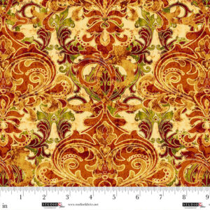 Studio E Autumn Fields Pumpkin Damask