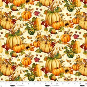 Studio E Autumn Fields Pumpkins Cream