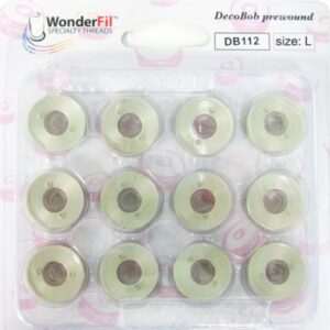 WonderFil DecoBob 80wt Prewound Bobbins Antique White Size L