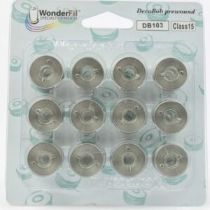 WonderFil DecoBob 80wt Prewound Bobbins Med Gray