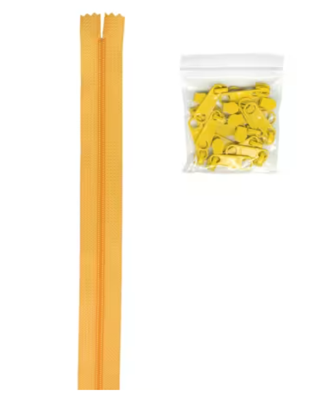 ByAnnie Zippers By the Yard Buttercup #ZIPYD190