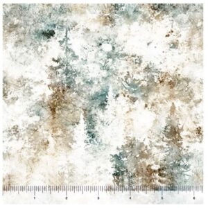 QT Fabrics Running with the Pack Pine 108-Wide 1999-31102-Z108