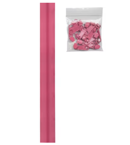 ByAnnie Zippers By the Yard Raspberry #ZIPYD252