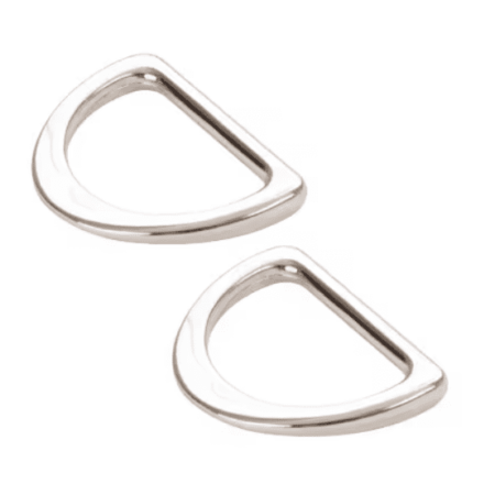 ByAnnie D-Rings Nickel 1"