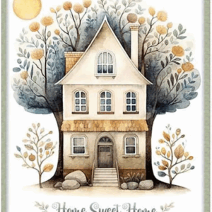 QT Fabrics Home Sweet Home 37" x 44" Panel Multi