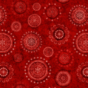 QT Fabrics Holly Jolly Medallions Brick #2600-31164-R