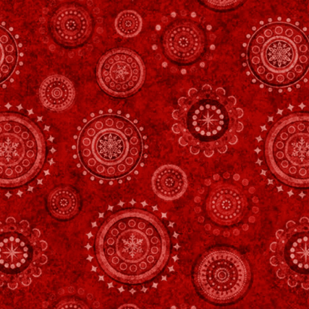 QT Fabrics Holly Jolly Medallions Brick #2600-31164-R