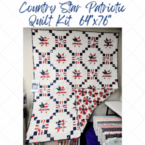 Country Star Patriotic Quilt Kit