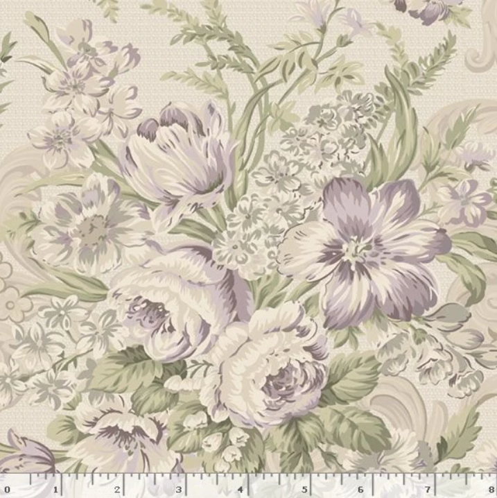Marcus Fabrics Flower Garden Floral Bouquets Cream