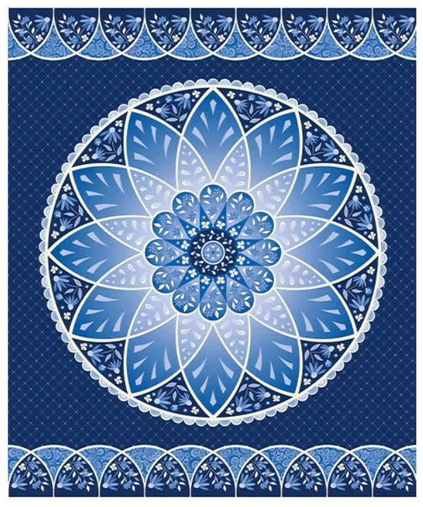 Benartex Moonlight Serenade Blossom Panel Moonlight #17221-56