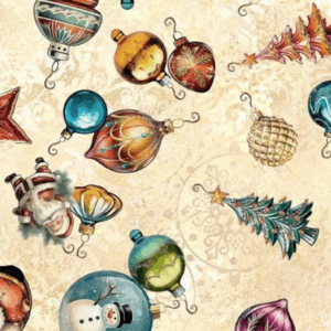 QT Wonderful Christmastime Ornament Toss Eggcream 2600-30338-E