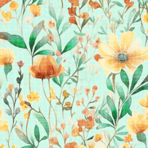 QT Fabrics Grace & Charm Main Floral Light Blue