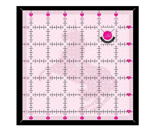Tula Pink 6.5" x 6.5" Non-Slip Unicorn Ruler