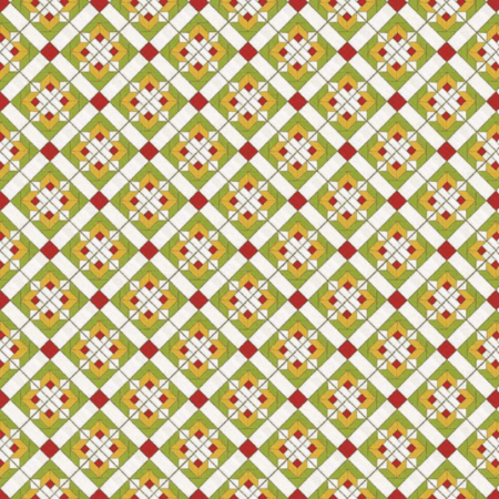 Riley Blake Covered Bridges in Spring Flower Block on Point #C15822-Green