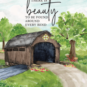 Riley Blake Covered Bridges in Spring There is Beauty Panel