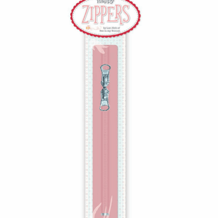 Riley Blake Happy Zippers 16" Coral by Lori Holt #ST-30017