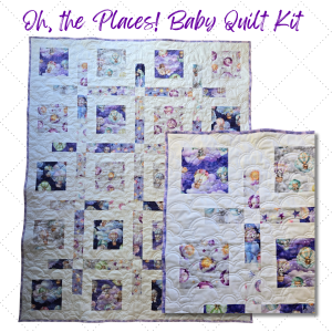 Oh, the Places You'll Go! Baby Quilt Kit #HotAirBalloons